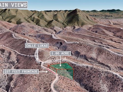 1.86 Acre Mountain Views : Rio Rico : Santa Cruz County : Arizona