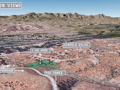 1.63 Acre Mountain Views, $150/Mo : Rio Rico : Santa Cruz County : Arizona