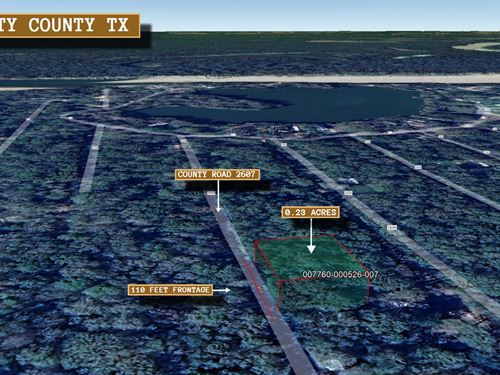 .23 Acre in Cleveland, $150/Mo : Cleveland : Liberty County : Texas