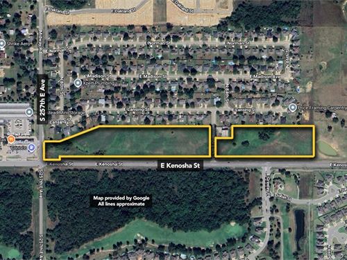 16.53 Ac in Broken Arrow, OK : Broken Arrow : Wagoner County : Oklahoma