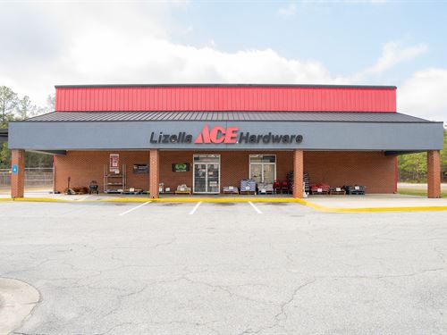 Commercial Retail Building for Sale : Lizella : Bibb County : Georgia