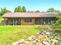 Earth-Berm Log Home on 19 Acres : Gainesville : Ozark County : Missouri