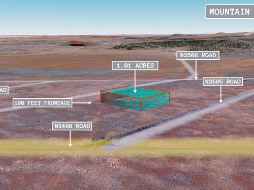 1.01 Acre Mountain Views : Concho : Apache County : Arizona