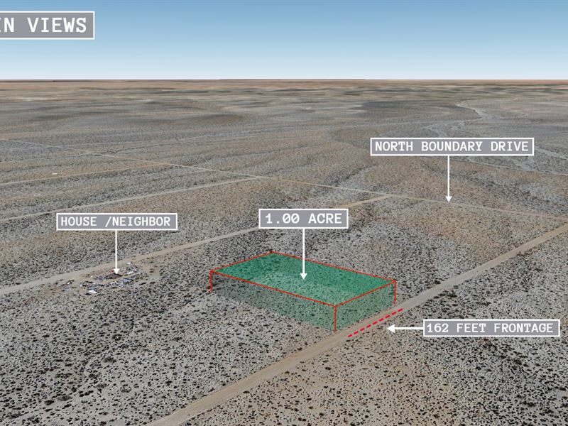 1 Acre, Mountain Views, $150/Mo : Meadview : Mohave County : Arizona