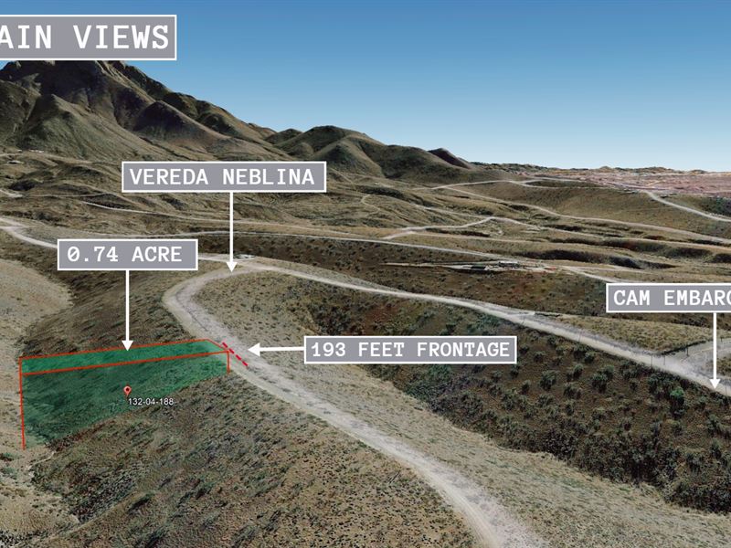.74 Acre Mountain Views : Rio Rico : Santa Cruz County : Arizona