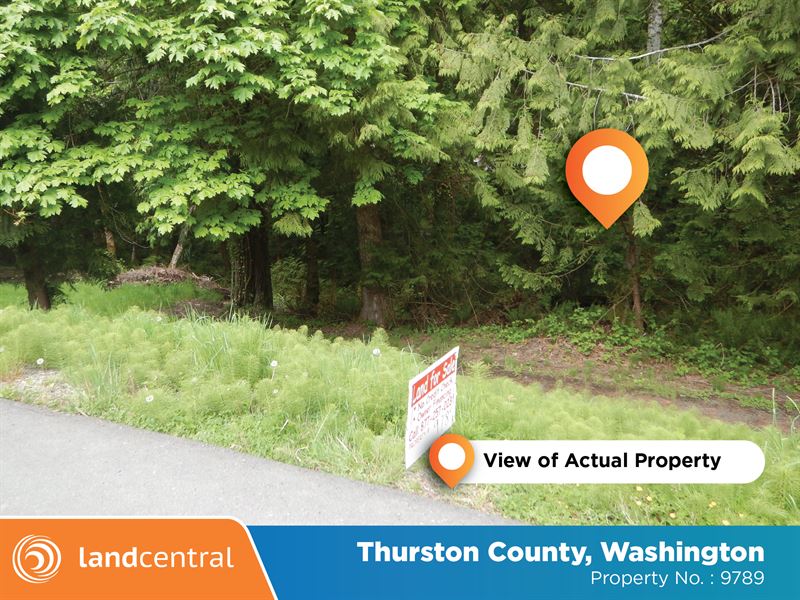 Tree Covered 0.23 Acre in WA : Olympia : Thurston County : Washington
