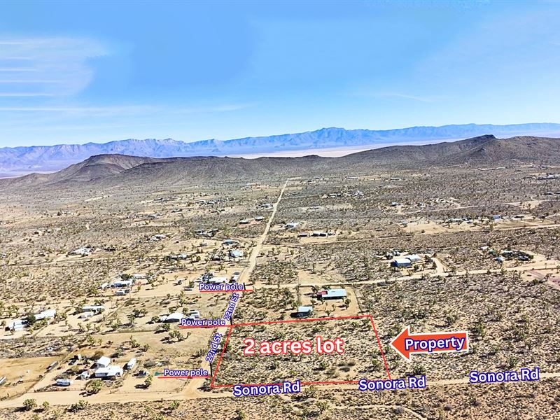 Corner Lot, Power By Public Land : Dolan Springs : Mohave County : Arizona
