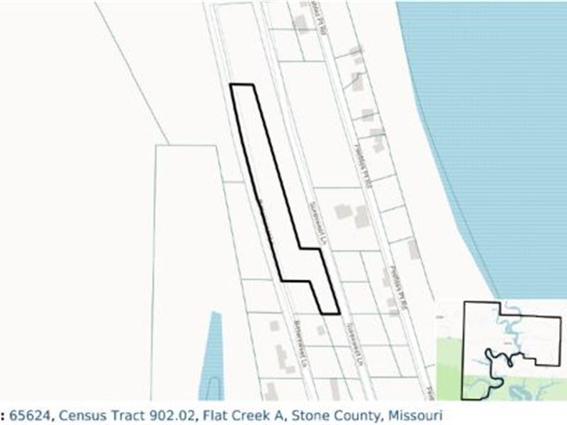 1.41 Acre Double Frontage Lot : Cape Fair : Stone County : Missouri