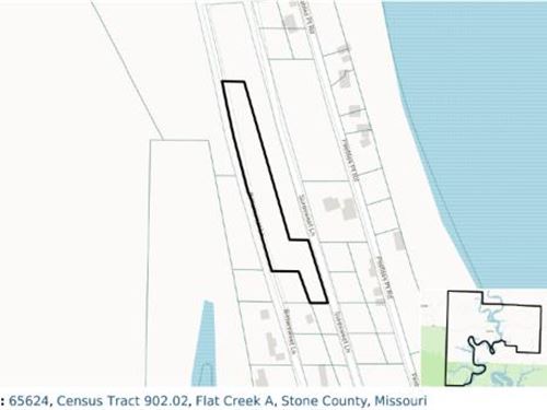 1.41 Acre Double Frontage Lot : Cape Fair : Stone County : Missouri