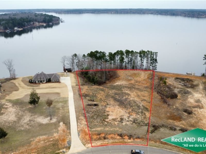 3.4 Ac Cleared Lake Lot : Downsville : Union Parish : Louisiana