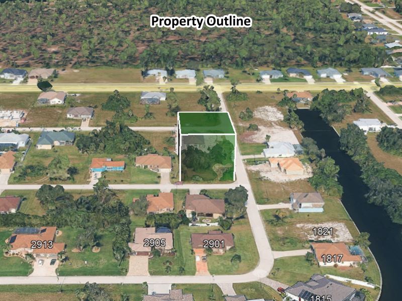 Secure 0.26 Acre Lot in Lee County : Cape Coral : Lee County : Florida