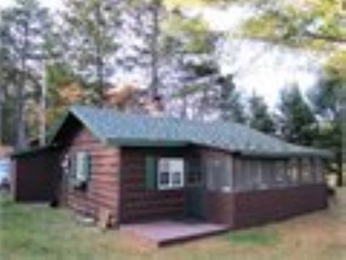 Rustic Cabin On Lg Northwoods Lake : Park Falls : Price County : Wisconsin