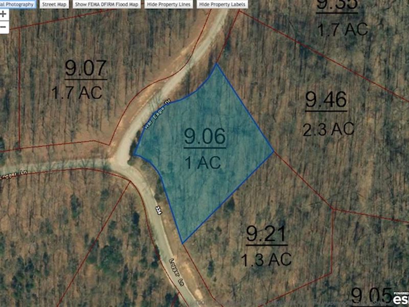 1 Acre Corner Lot at Indian Lake : Cedar Grove : Carroll County : Tennessee