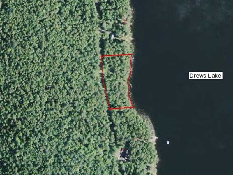 Drews Lake Waterfront Parcel, Lot for Sale in Maine, 60505 LOTFLIP