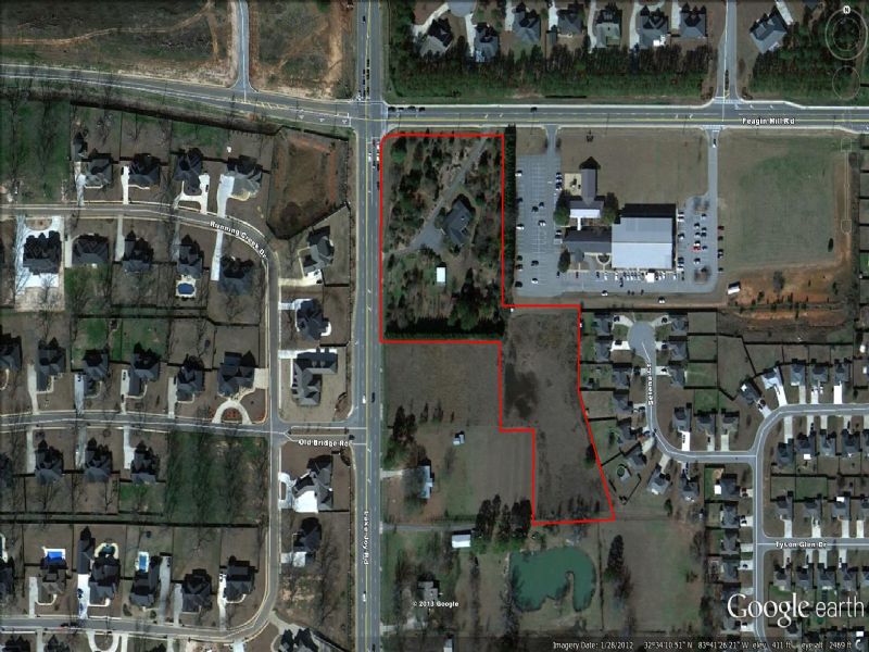 Prime Commercial Corner Lot : Warner Robins : Houston County : Georgia