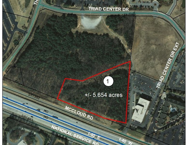 5.65 Acre Commercial Tract Near I40 : Greensboro : Guilford County : North Carolina