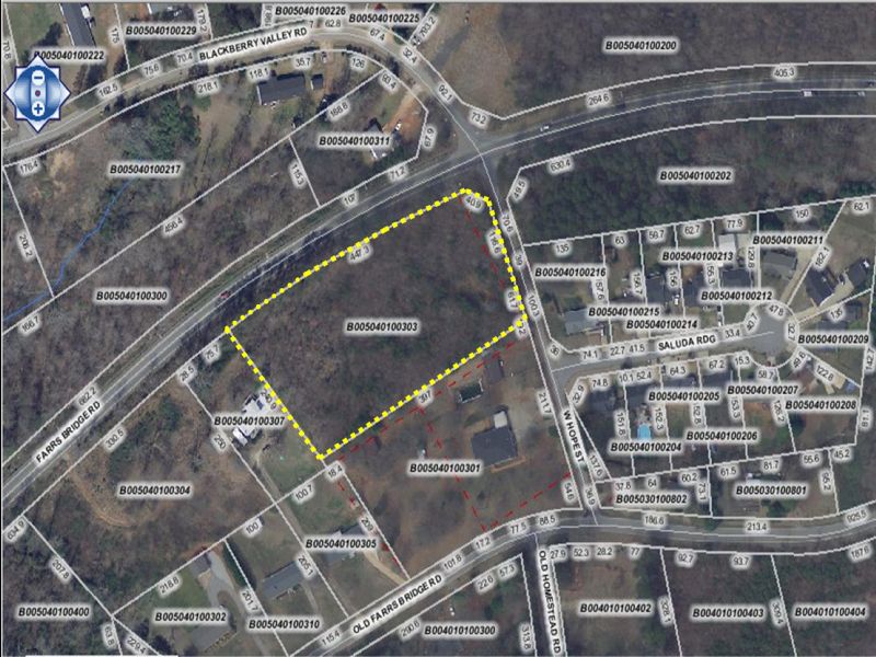2.80 Acre Unrestricted Lot : Berea : Greenville County : South Carolina